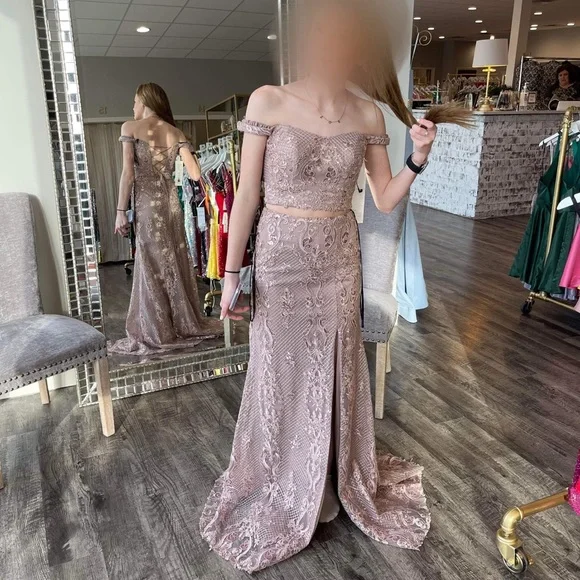 piece lace formal dress SPLASH PROM by Landa Designs